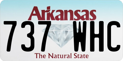 AR license plate 737WHC