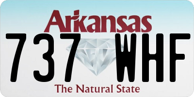 AR license plate 737WHF