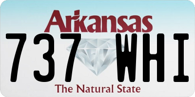 AR license plate 737WHI