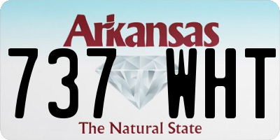 AR license plate 737WHT