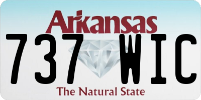 AR license plate 737WIC