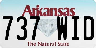 AR license plate 737WID
