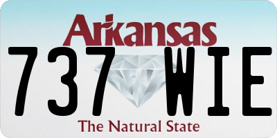 AR license plate 737WIE