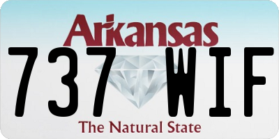 AR license plate 737WIF