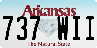 AR license plate 737WII
