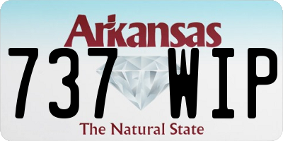 AR license plate 737WIP