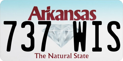 AR license plate 737WIS