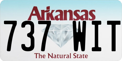 AR license plate 737WIT