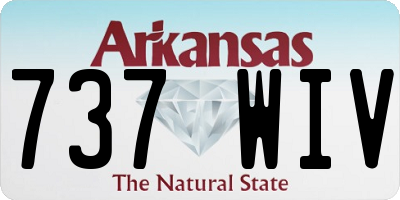 AR license plate 737WIV
