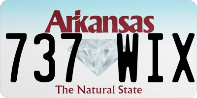 AR license plate 737WIX