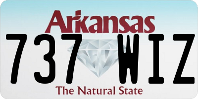 AR license plate 737WIZ