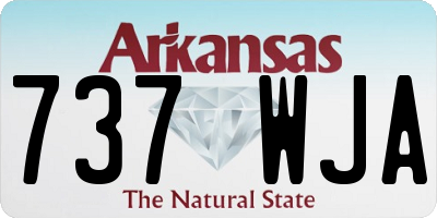 AR license plate 737WJA