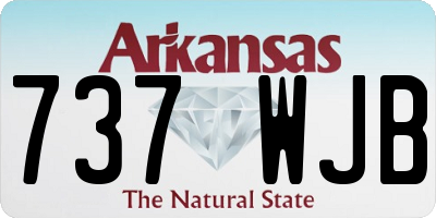 AR license plate 737WJB