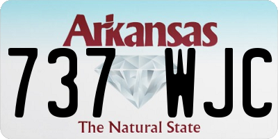 AR license plate 737WJC