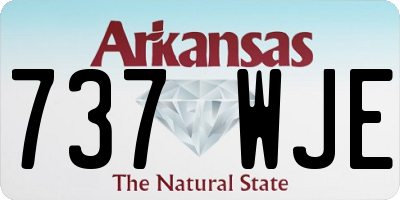 AR license plate 737WJE