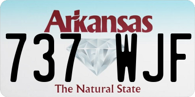 AR license plate 737WJF