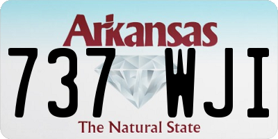AR license plate 737WJI
