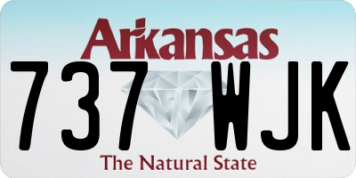 AR license plate 737WJK