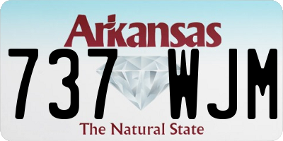 AR license plate 737WJM