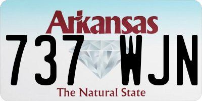 AR license plate 737WJN