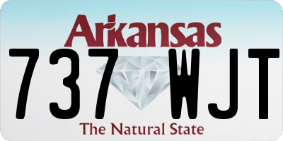 AR license plate 737WJT