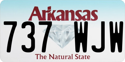 AR license plate 737WJW