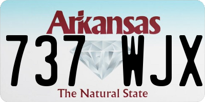 AR license plate 737WJX