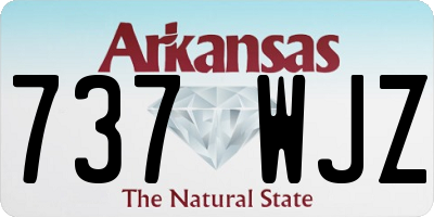 AR license plate 737WJZ