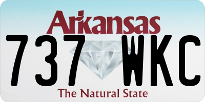 AR license plate 737WKC