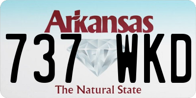 AR license plate 737WKD