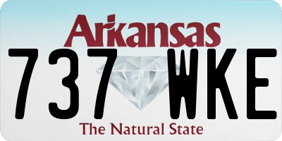 AR license plate 737WKE