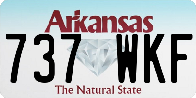 AR license plate 737WKF