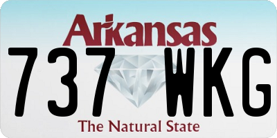 AR license plate 737WKG