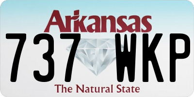 AR license plate 737WKP