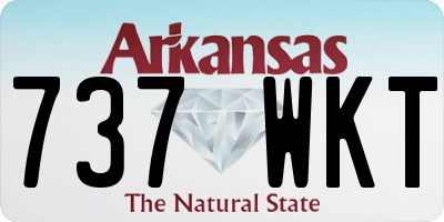 AR license plate 737WKT