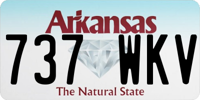 AR license plate 737WKV