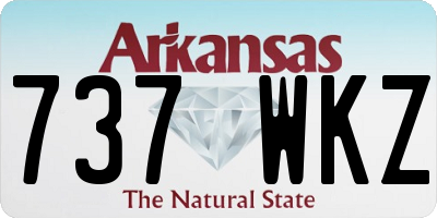 AR license plate 737WKZ
