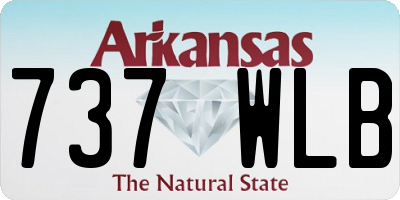 AR license plate 737WLB