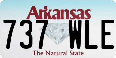 AR license plate 737WLE