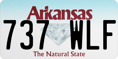 AR license plate 737WLF