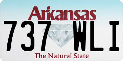 AR license plate 737WLI