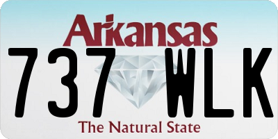 AR license plate 737WLK