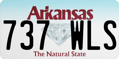 AR license plate 737WLS