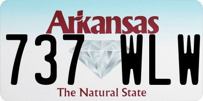 AR license plate 737WLW