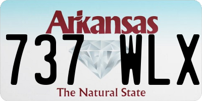 AR license plate 737WLX