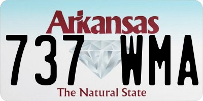 AR license plate 737WMA