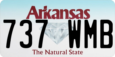 AR license plate 737WMB