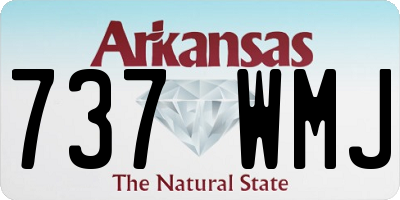 AR license plate 737WMJ
