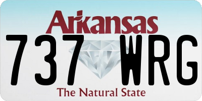 AR license plate 737WRG