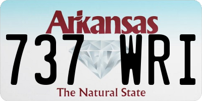 AR license plate 737WRI